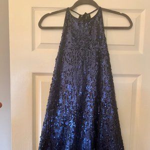 Blue Sequin Dress